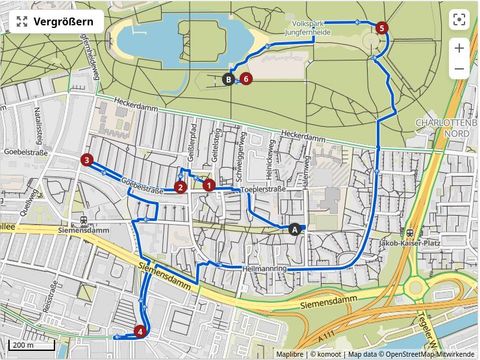 Route Charlottenburg Nord