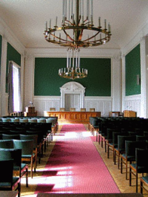 Bildvergrößerung: Plenarsaal des Oberverwaltungsgerichts