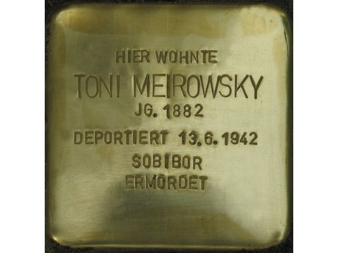 Stolperstein Toni Meirowsky - Pariser Str 63