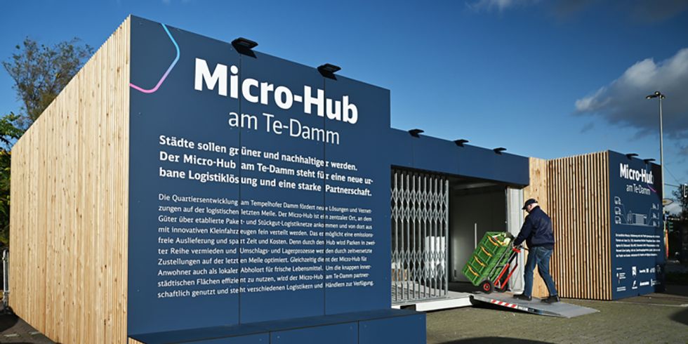 Frontalansicht des Micro Hubs 