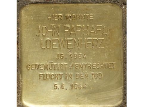 Stolperstein John Raphael Loewenherz