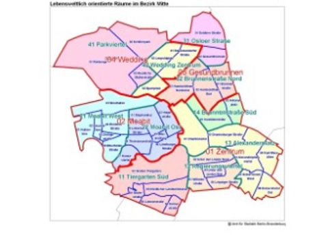 Karte Bezirk Mitte 
