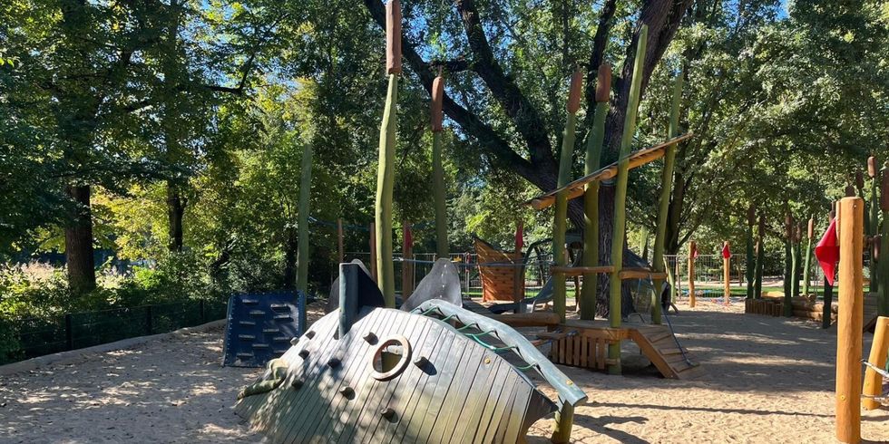 Der neue Spielplatz im Lietzenseepark.