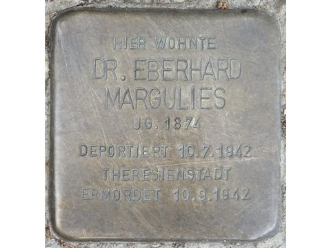 Stolperstein Dr. Eberhard Margulies