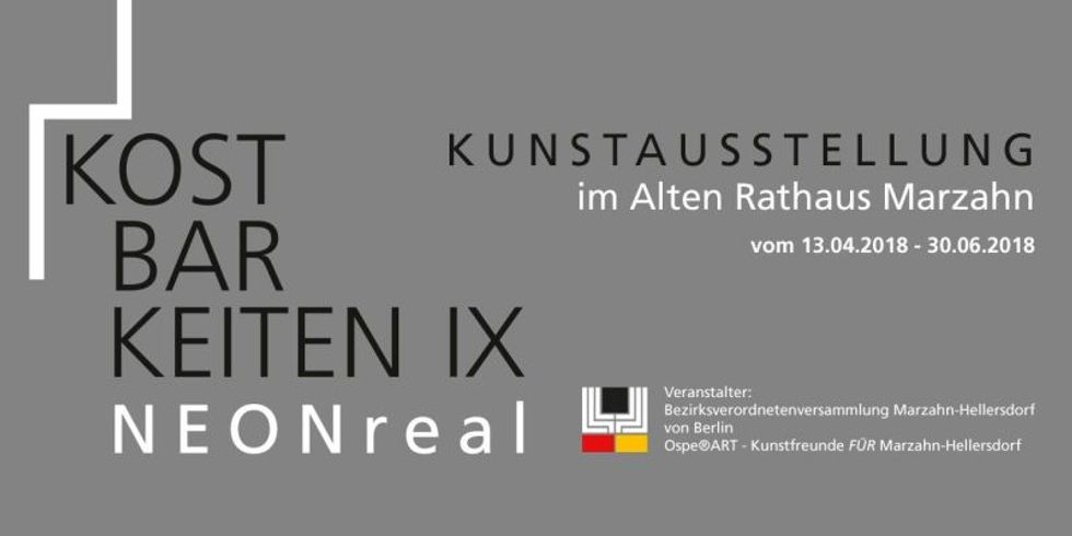 Ausstellungsplakat "NEONreal - Kostbarkeiten IX"