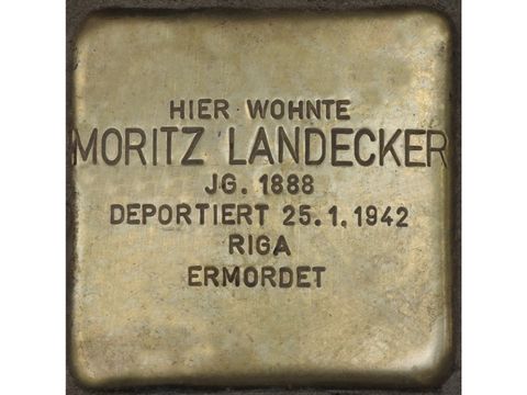Stolperstein Moritz Landecker