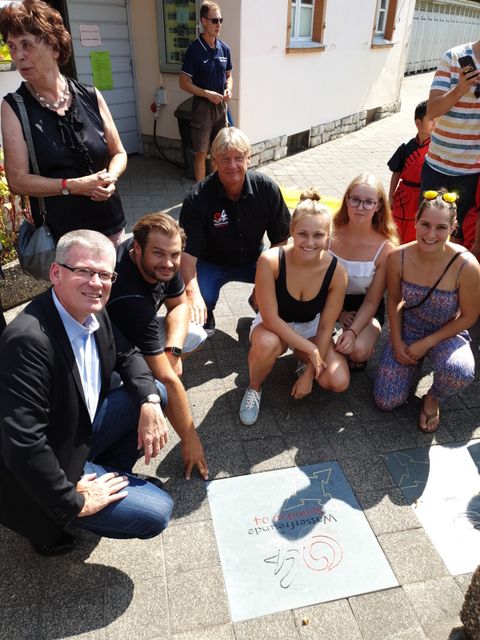 Bildvergrößerung: Ehrung der Wasserfreunde Spandau 04 e.V. auf dem „Walk of Fame“ 