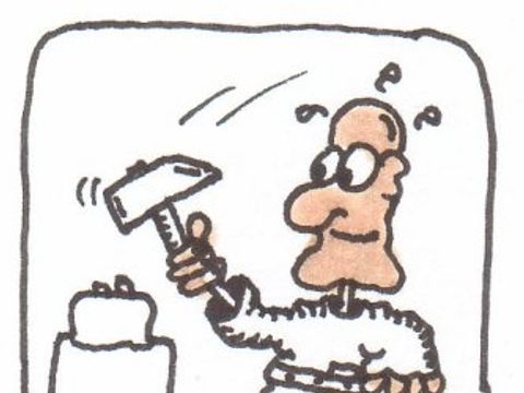 Cartoondarstellung der Branche Juweliere