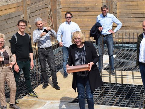 Grundsteinlegung für den Ergänzungsbau der Musikschule Fanny Hensel in Wedding