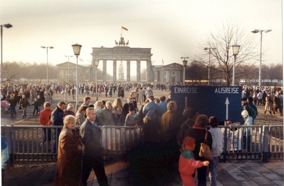 Grenzübergang am Brandenburger Tor