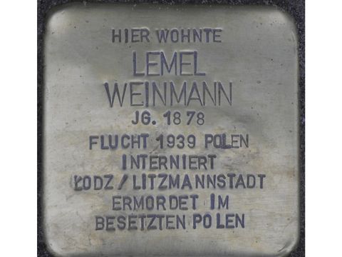 Stolperstein Lemel Weinmann