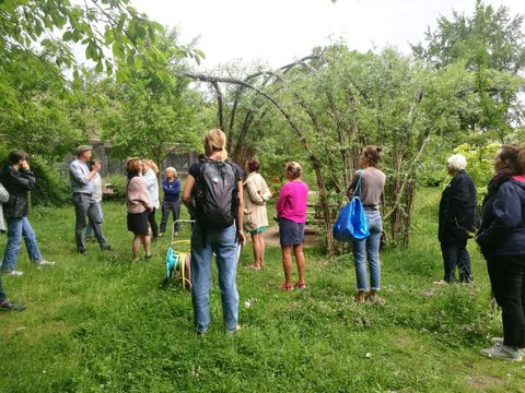 Bildvergrößerung: Teilnehmende des Runden GartenTischs vertiefen ihr Wissen über naturnahe und ökologische Gartenarbeit – ein Austausch für nachhaltige Bildung.