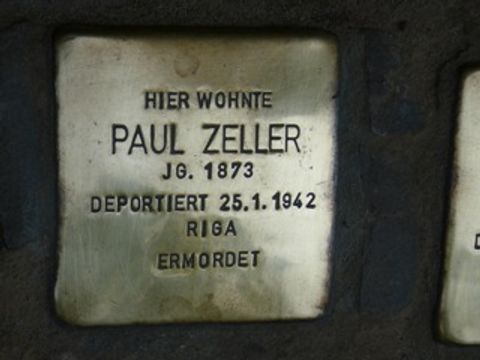 Stolperstein für Paul Zeller 