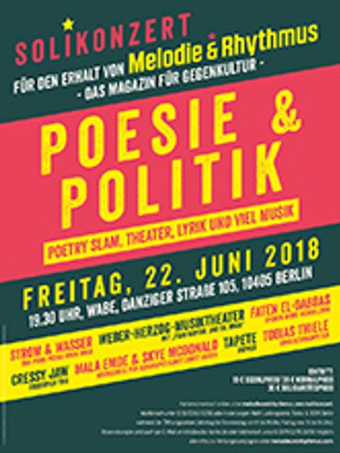 Bildvergrößerung: Plakat: "Poesie und Politik"