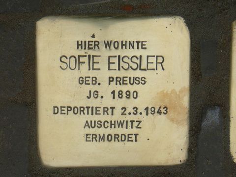 Stolperstein Sofie Eissler