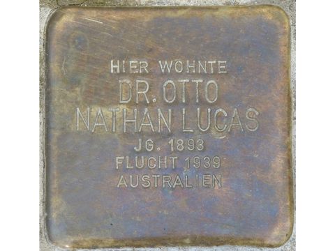 Stolperstein Dr. Otto Nathan Lucas