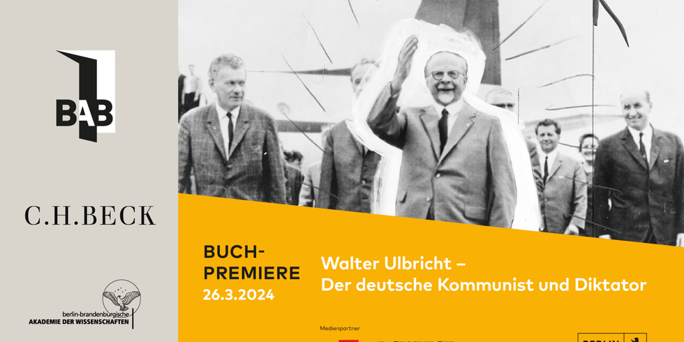Grafik der Veranstaltung „Walter Ulbricht – Der deutsche Kommunist und Diktator“