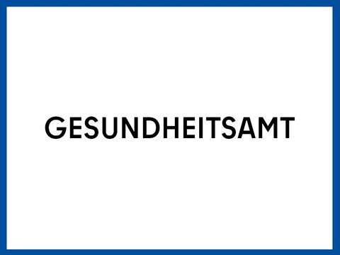 Grafik mir der Aufschrift "Gesundheitsamt"