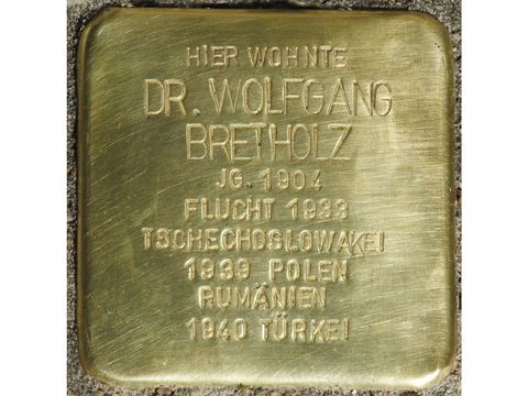 Stolperstein Dr. Wolfgang Bretholz