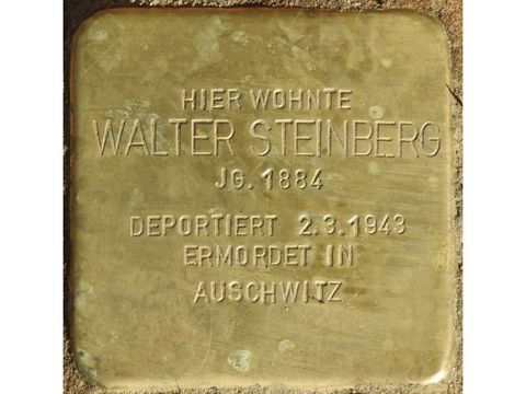 Bildvergrößerung: Stolperstein für Walter Steinberg