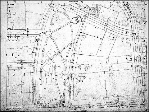 Vermessungsplan des Georg-Kolbe-Haines 1926, M 1:500