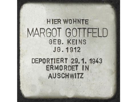 Bildvergrößerung: Stolperstein Margot Gottfeld