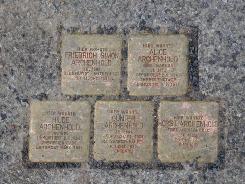 Stolperstein – Friedrich Simon Archenhold und Familie