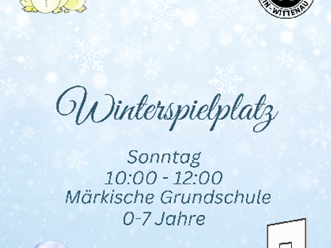 Bildvergrößerung: Flyer Winterspielplatz