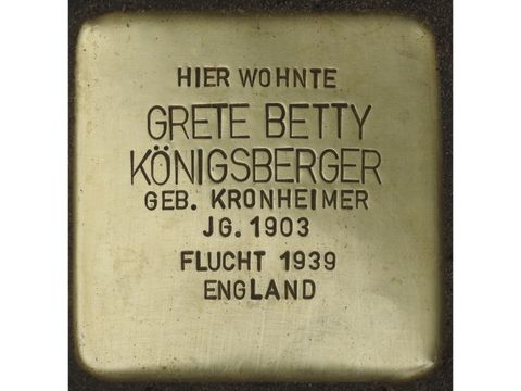 Stolperstein Grete Betty Königsberger