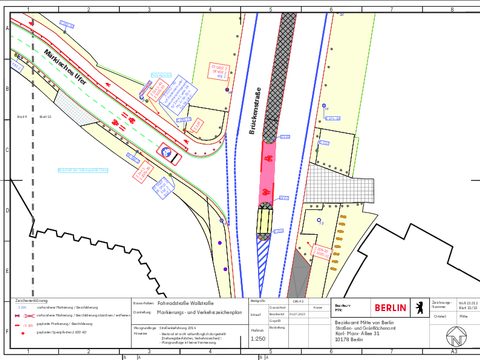 Bildvergrößerung: Verkehrszeichenplan Wallstrasse 10/10