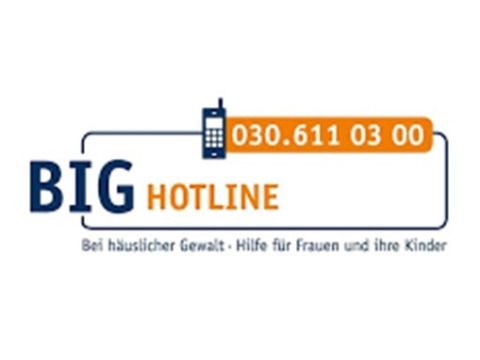 BIG Hotline - Logo und Telefonnummer 030 611 03 00