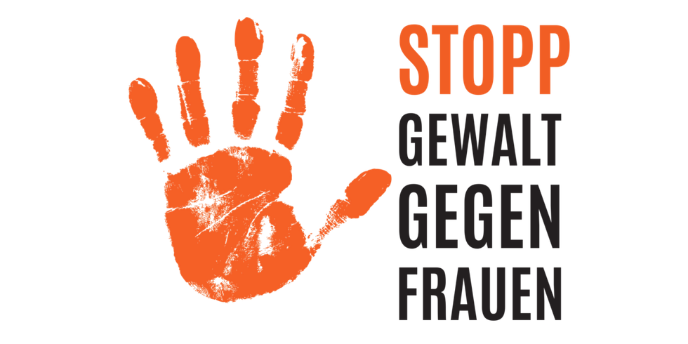 Logo "STOPP GEWALT GEGEN FRAUEN"