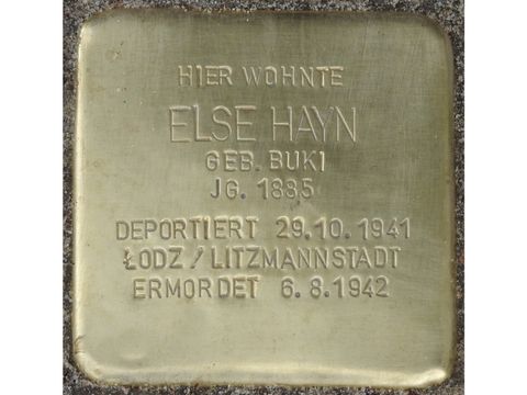 Stolperstein Else Hayn