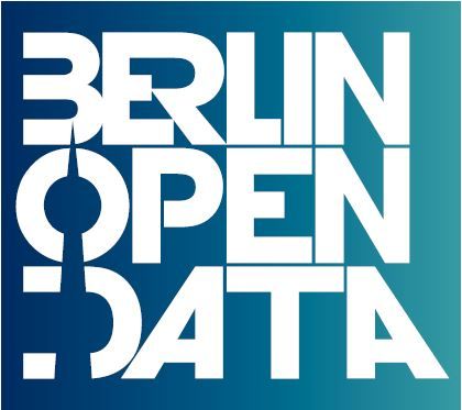 Berlin Open Data Logo blau weiß