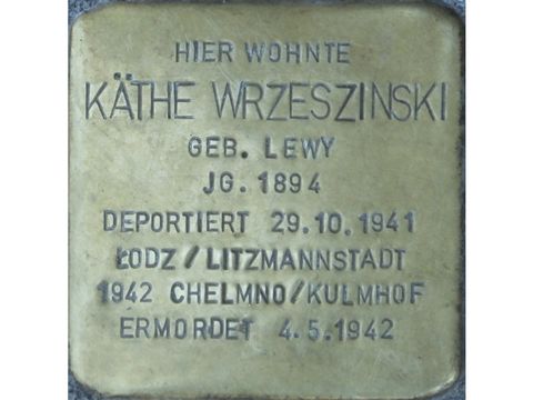 Bildvergrößerung: Stolperstein Käthe Wrzeszinski