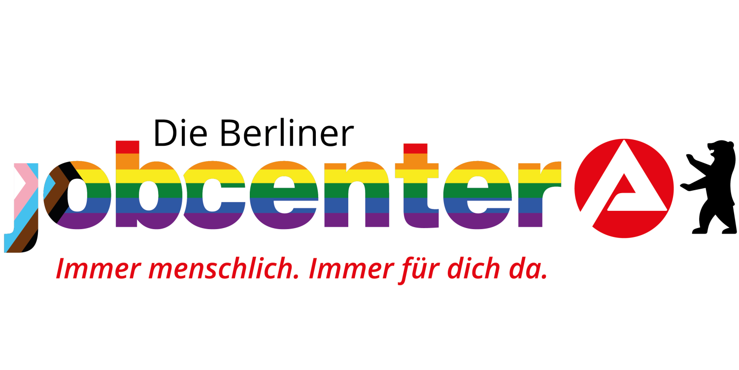 Die Berliner Jobcenter Logo pride month