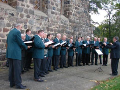 Männerchor Auftritt in Chojna (Polen)