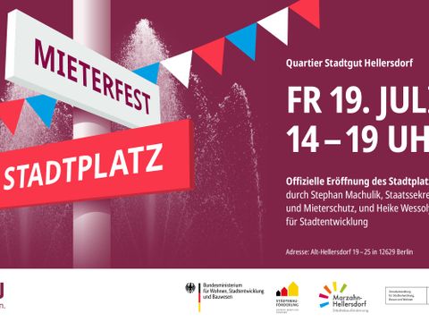 Bildvergrößerung: Flyer zum Mieterfest