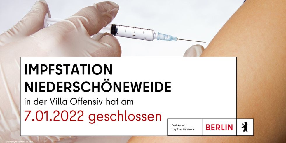 Impfstation am 7.01.2022 geschlossen