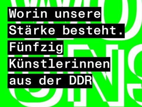 Plakat zur Ausstellung "Worin unsere Stärke besteht"