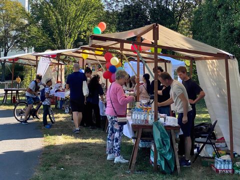 Stände der sozialen Akteure auf dem Kiezfest 40 Jahre Neu-Hohenschönhausen