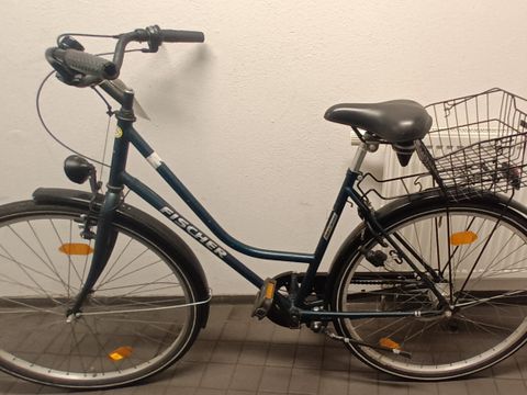 Grünes Damenfahrrad