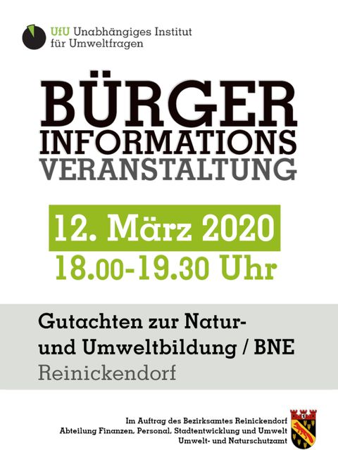 Bildvergrößerung: Flyer zur Bürger Informations Veranstaltung