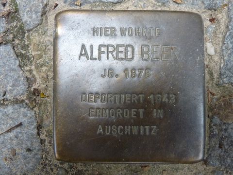 Stolperstein für Alfred Beer, 17.8.2010