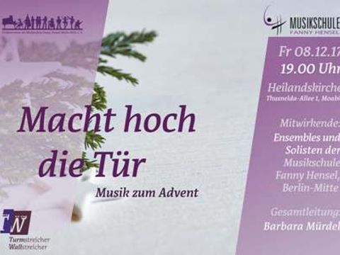 Plakat Adventskonzert Tiergarten 2017