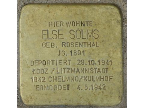 Stolperstein Else Solms