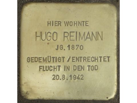 Stolperstein Hugo Reimann