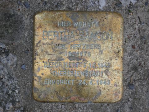 Stolperstein – Bertha Samson