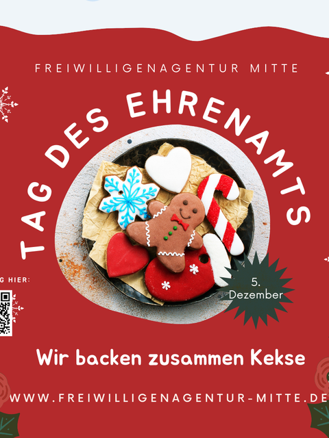 Plakat Kekse backen FreiwilligenAgentur