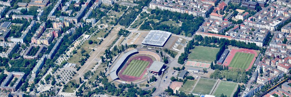 Luftbild Friedrich-Ludwig-Jahnsportpark 